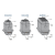 ChillX - 10 - 25 Ton Closed Loop Evaporative Fluid Cooler - Diagrams